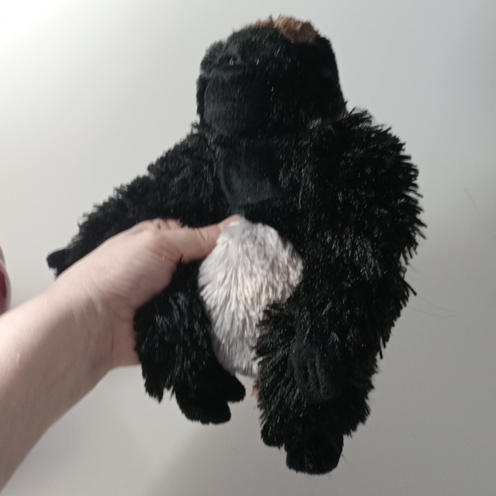 10" Gorilla Monkey Wild Republic Plush Stuffed Toy Soft Black Grey Doll